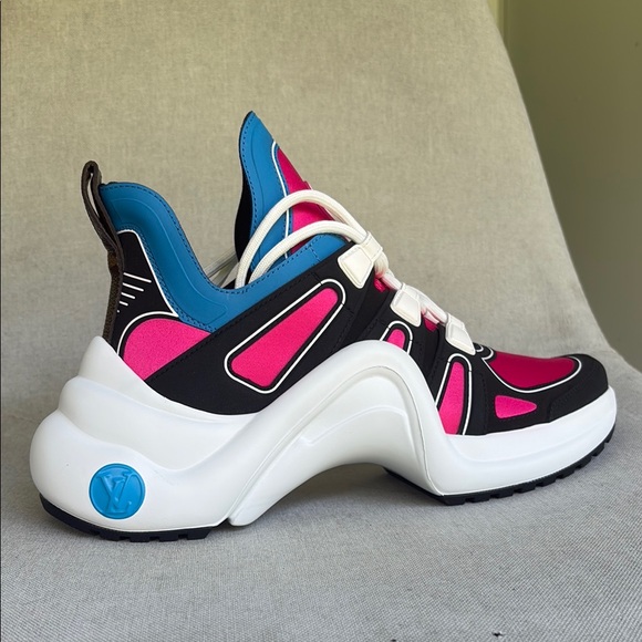 Louis Vuitton Pink and Blue Archlight Sneaker - Picture 7 of 8